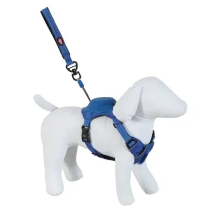 Zolux Szelki ze smyczą automatyczną Easyride L niebieskie-2040428