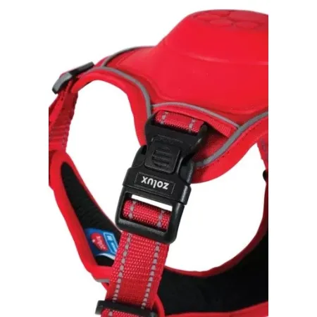 Zolux Szelki ze smyczą automatyczną Easyride XS czerwone-2040443