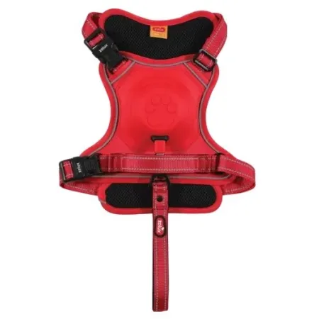 Zolux Szelki ze smyczą automatyczną Easyride XL czerwone