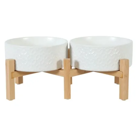 Zolux Miska ceramiczna dla psa i kota Keramo Duo 2x700ml biała