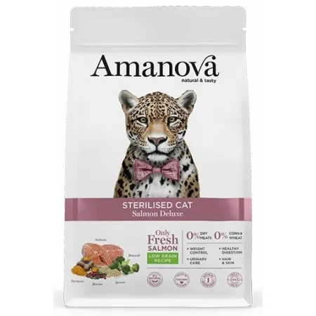 Amanova Cat Sterilised Salmon Deluxe - łosoś 6kg