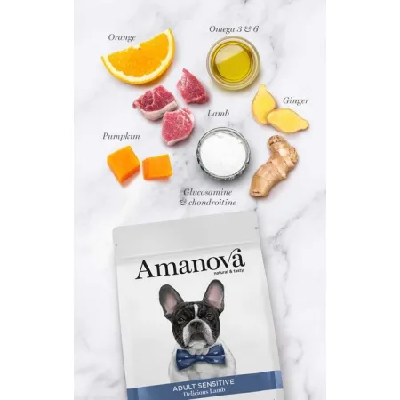 Amanova Dog Adult Sensitive Delicious Lamb - jagnięcina 10kg-2040613