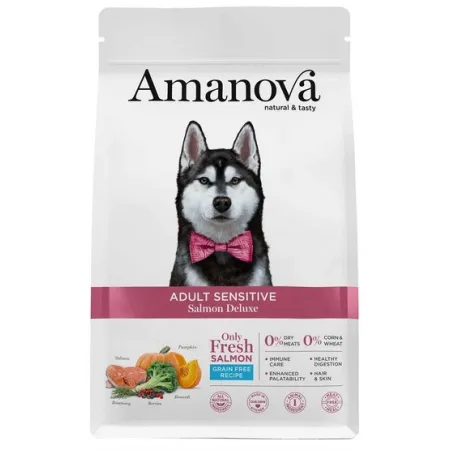 Amanova Dog Adult Sensitive Salmon Deluxe - łosoś 2kg