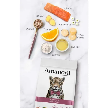 Amanova Cat Adult Salmon Deluxe - łosoś 6kg-2040625