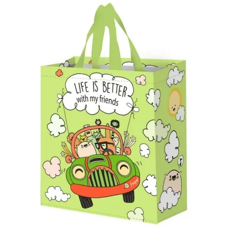 Torba Wesoły Samochodzik 14L limonkowy