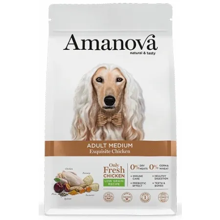 Amanova Dog Adult Medium Exquisite Chicken - kurczak 12kg