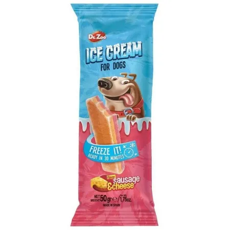 Dr.Zoo Ice Cream lody dla psów - sausage & cheese 50g