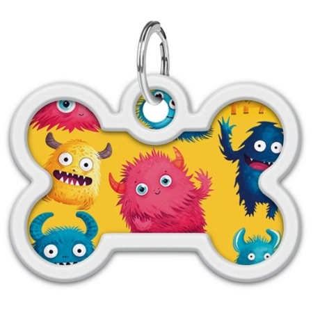 Collar WauDog Smart ID Zawieszka z QR-paszportem kość 4x3cm futrzane potwory-2041347