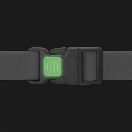 Collar Waterproof Obroża wodoodporna z QR-paszportem, plastikowy fastex, L 25mm/33-49cm jasnozielona-2041487