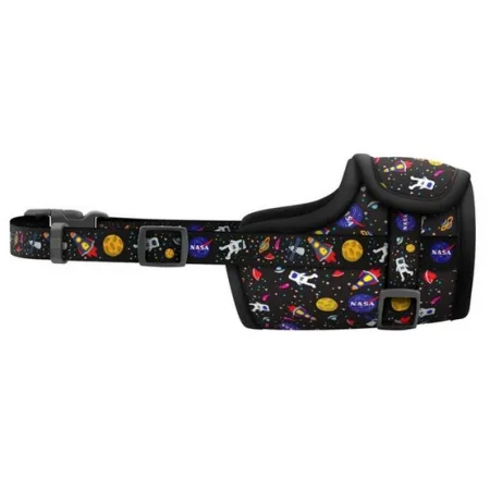 Collar WauDog Nylon Kaganiec, plastikowy fastex, wzór NASA, rozmiar 4 [35-43cm]