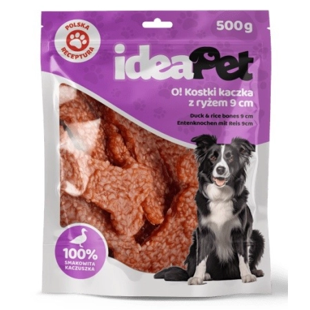 IdeaPet Kostki z kaczką i ryżem 9cm 500g-2041526