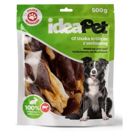 IdeaPet Uszka królicze z wołowiną 500g-2041530