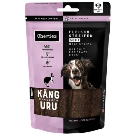 Chewies Meat Strips Soft Mini Kangur 70g-2041557