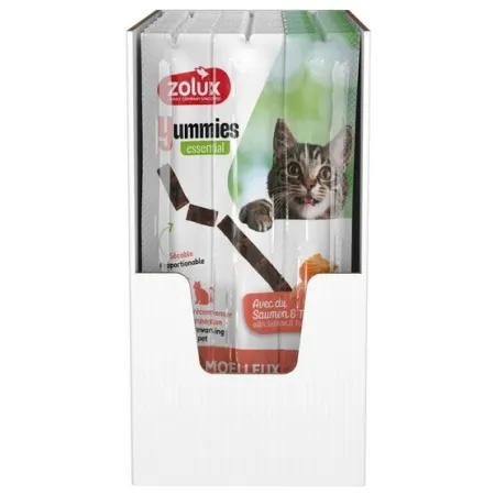 Zolux Yummies Miękki przysmak dla kota - Pałeczki Łosoś & Pstrąg 3x5g-2041571