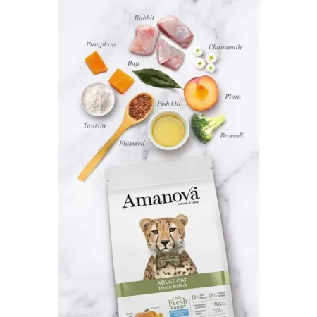 Amanova Cat Adult Divine Rabbit - królik 4kg-2041612