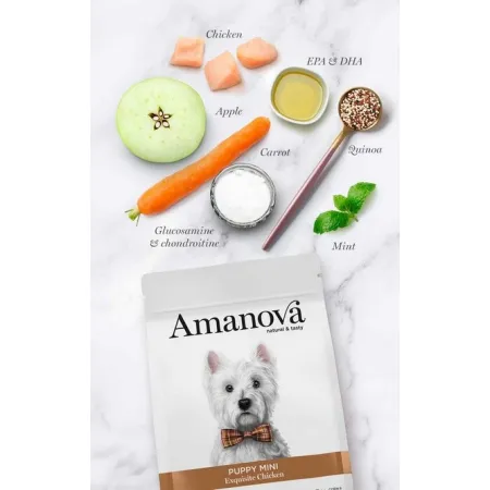Amanova Dog Puppy Mini Exquisite Chicken - kurczak 500g-2041617