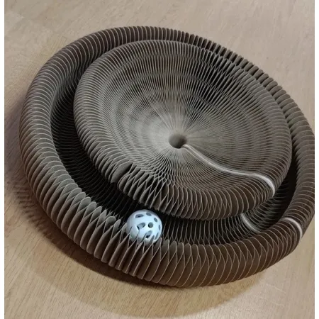 Zolux Chatouille Drapka tekturowa składana łapka z piłką i kocimiętką-2041771