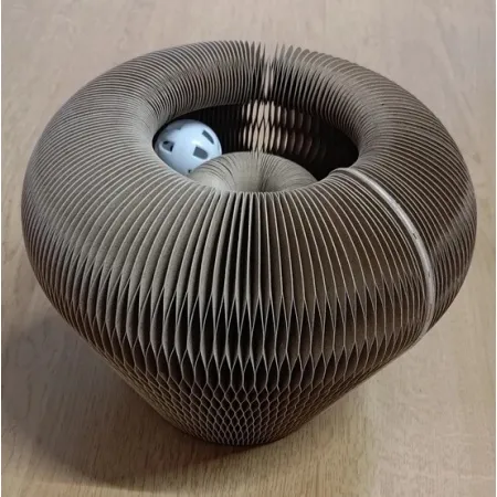 Zolux Chatouille Drapka tekturowa składana łapka z piłką i kocimiętką-2041772