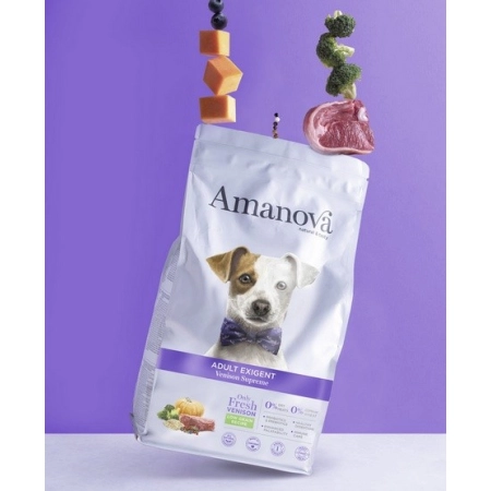 Amanova Dog Adult Exigent Venison - dziczyzna 2kg-2041917