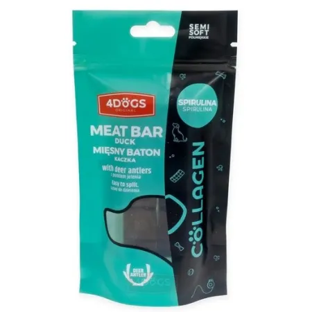 4DOGS Batony Semi-Soft Spirulina i poroże 2szt