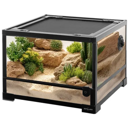Repti-Zoo Glass Terrarium 45x45x32cm - szklane terrarium z metalową siatką-2042026