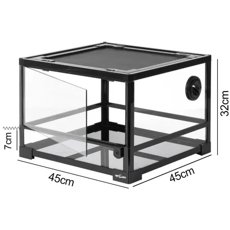 Repti-Zoo Glass Terrarium 45x45x32cm - szklane terrarium z metalową siatką-2042027