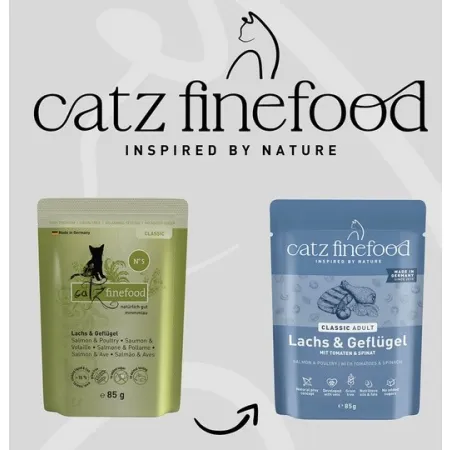 Catz Finefood Classic Łosoś i drób (N.05) saszetka 85g-2042231