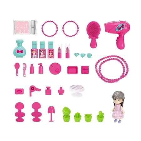 Domek Dla Lalek Toaletka W Walizce Plecak Zestaw 3w1 + Akcesoria-2042500