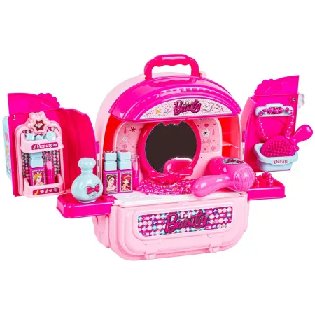 Domek Dla Lalek Toaletka W Walizce Plecak Zestaw 3w1 + Akcesoria-2047558
