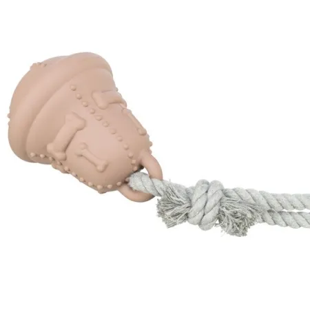 Trixie Zabawka Świąteczna dla psa Dzwonek z linką beżowy 12/36cm [TX-92018]-2047577