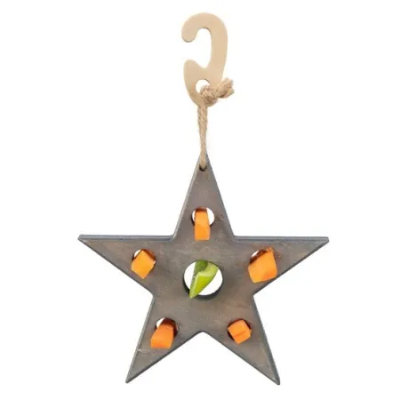 Trixie Zabawka Świąteczna dla gryzoni Gwiazda na przysmaki szara 14x17cm [TX-92655]-2047591