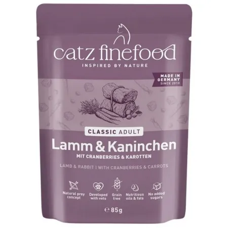 Catz Finefood Classic N.11 Jagnięcina i Królik saszetka 85g-2047654