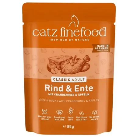 Catz Finefood Classic N.23 Wołowina i Kaczka saszetka 85g-2047660
