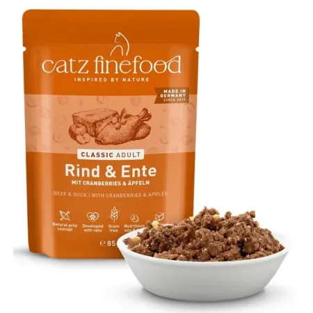 Catz Finefood Classic N.23 Wołowina i Kaczka saszetka 85g-2047661