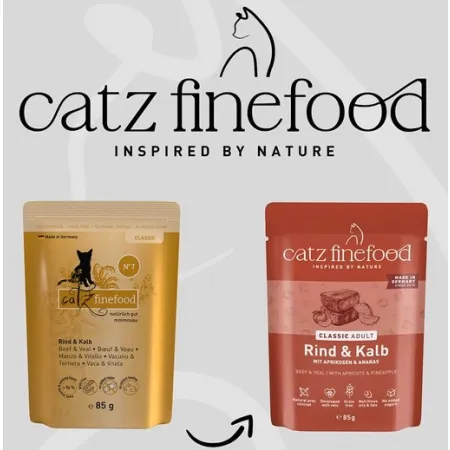 Catz Finefood Classic N.07 Wołowina i cielęcina saszetka 85g-2047662