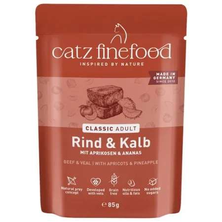 Catz Finefood Classic N.07 Wołowina i cielęcina saszetka 85g-2047663
