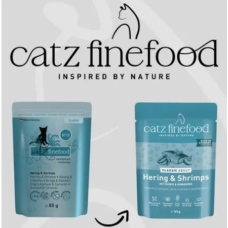 Catz Finefood Classic N.13 Śledź i Krewetki saszetka 85g-2047665
