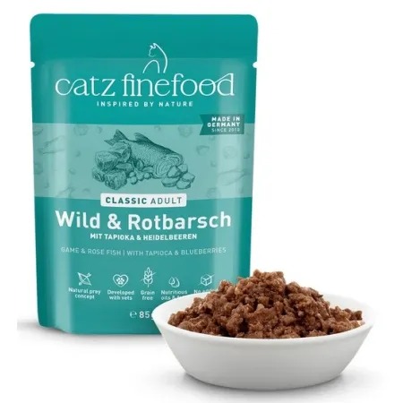 Catz Finefood Classic N.21 Dziczyzna i Karmazyn saszetka 85g-2047670