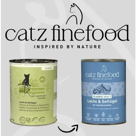 Catz Finefood Classic N.05 Łosoś i drób puszka 400g-2047679
