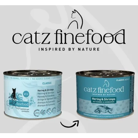 Catz Finefood Classic N.13 Śledź i Krewetki puszka 200g-2047682