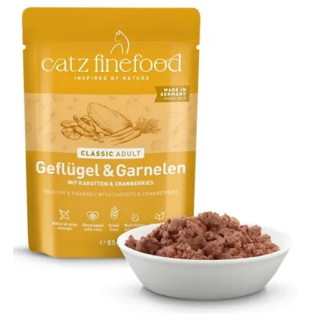 Catz Finefood Classic N.17 Drób i Krewetki saszetka 85g-2047687