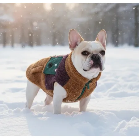 Zolux Ciepła bluza dla psa Bouclette R.40 jasnobrązowa-2047973