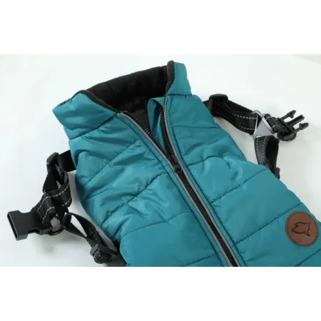 Zolux Kurtka puchowa z szelkami dla psa R.30 niebieska-2048188