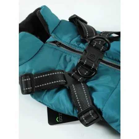 Zolux Kurtka puchowa z szelkami dla psa R.40 niebieska-2048203