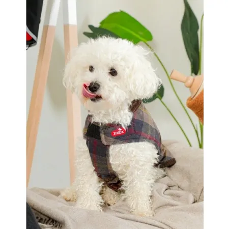 Zolux Kurtka w kratę dla psa Cheverny R.40 brązowa-2048233