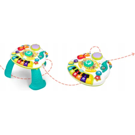 Multifunkcyjny Edukacyjny Muzyczny Stolik Dla Dzieci Pianinko Mikrofon-2048353
