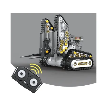 Klocki 176 El. Zestaw do składania MASZYNY BUDOWALNE 4w1 RC Koparka Czołg Wózek Widłowy Zdalnie Sterowane-2048408