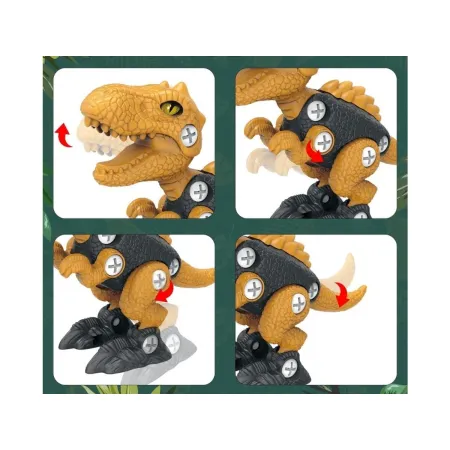 Klocki Konstrukcyjne DINOZAUR Do Skręcania I Rozkręcania Zestaw Klocków 36 El.-2048427