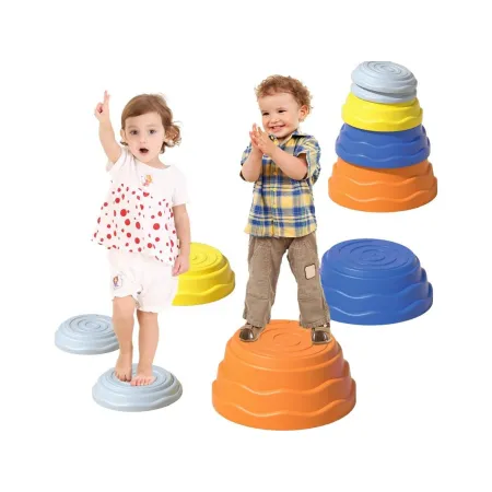 Ścieżka Sensoryczna Dla Dzieci KAMIENIE BALANSUJĄCE 7 Szt Równowaga Trening Równowagi-2049539