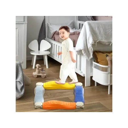 Ścieżka Sensoryczna Dla Dzieci KAMIENIE BALANSUJĄCE Do Ćwiczenia Równowagi 4 Szt Trening Równowagi-2049560